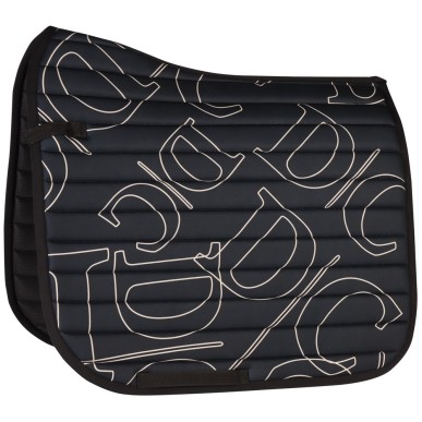 Tapis de CSO cheval Harry's horse Denici cavalli Stardust design noir