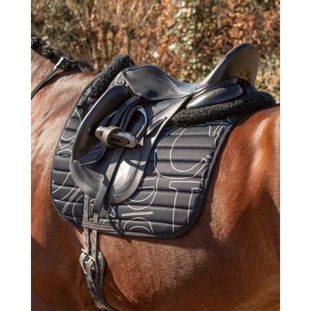 Tapis de CSO cheval Harry's horse Denici cavalli Stardust design noir