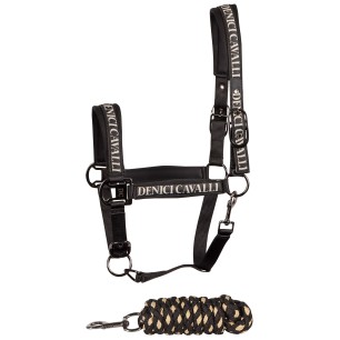 Licol et Longe Harry's horse Denici cavalli stardust noir