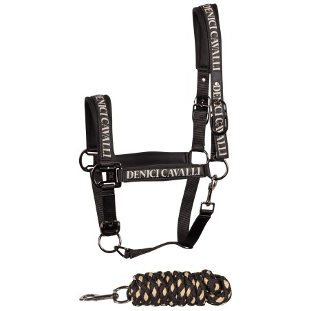 Licol et Longe Harry's horse Denici cavalli stardust noir