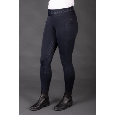 Pantalon d'équitation femme Harry's horse Denici cavalli full grip marine