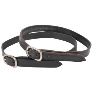 Lanière d'éperon Harry's horse en cuir noir