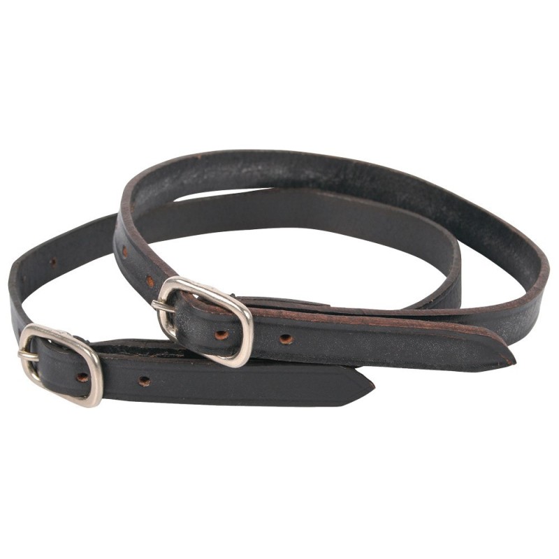 Lanière d'éperon Harry's horse en cuir noir