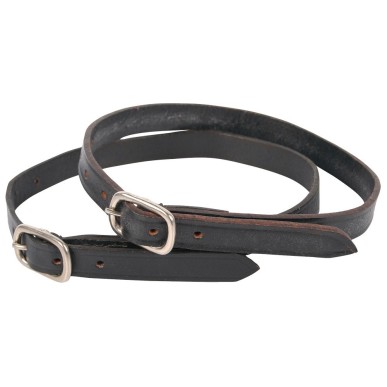 Lanière d'éperon Harry's horse en cuir noir