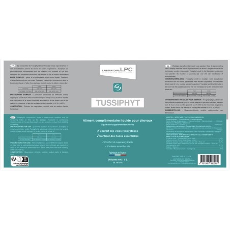 Aliment complémentaire liquide Tussiphyt Laboratoire LPC - 1l