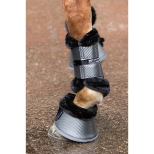 Guêtres Harry's horse Denici cavalli Shadow black-sand