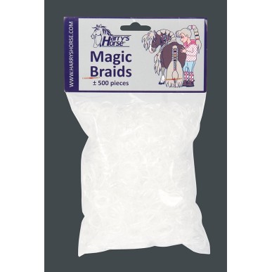 Sac d'élastiques à crinière Harry's horse Magic braids transparents