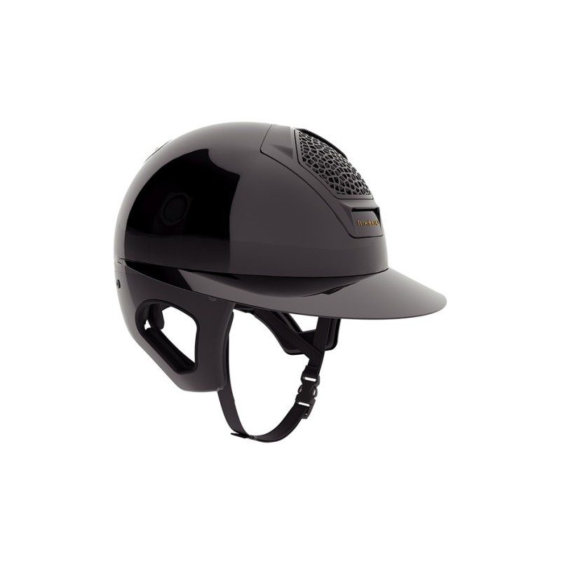 Casque Voronoï full protection black glossy visière longue Freejump Casque Voronoï full protection black glossy visière longue Freejump