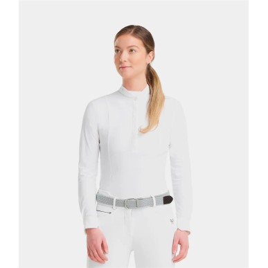 Chemise Manches Longues Blanc Femme Horse Pilot Aerolight