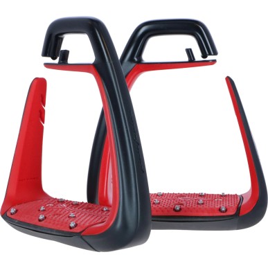 Étriers Soft'Up Classic Pearl Freejump noir/rouge