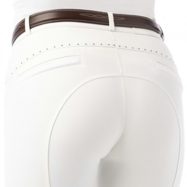 Pantalon Safir Femme Blanc/Bleu Equi-thème