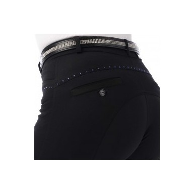 Pantalon Safir Femme Noir/Bleu Equi-thème