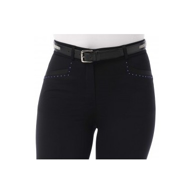 Pantalon Safir Femme Noir/Bleu Equi-thème