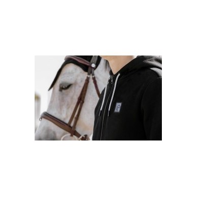 Sweat chauffant Noir Femme Equithème Heated - Olwen