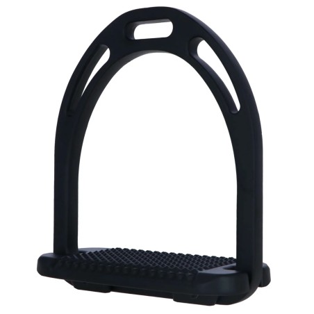 Étriers en aluminium noir  HKM adulte