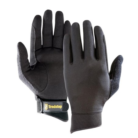 Gants d'équitation Mixte Unisexe Noir Summer Cool - Tredstep