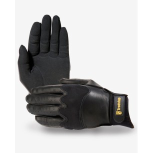 Gants d'équitation Mixte Unisexe Noir Jumper Pro - Tredstep