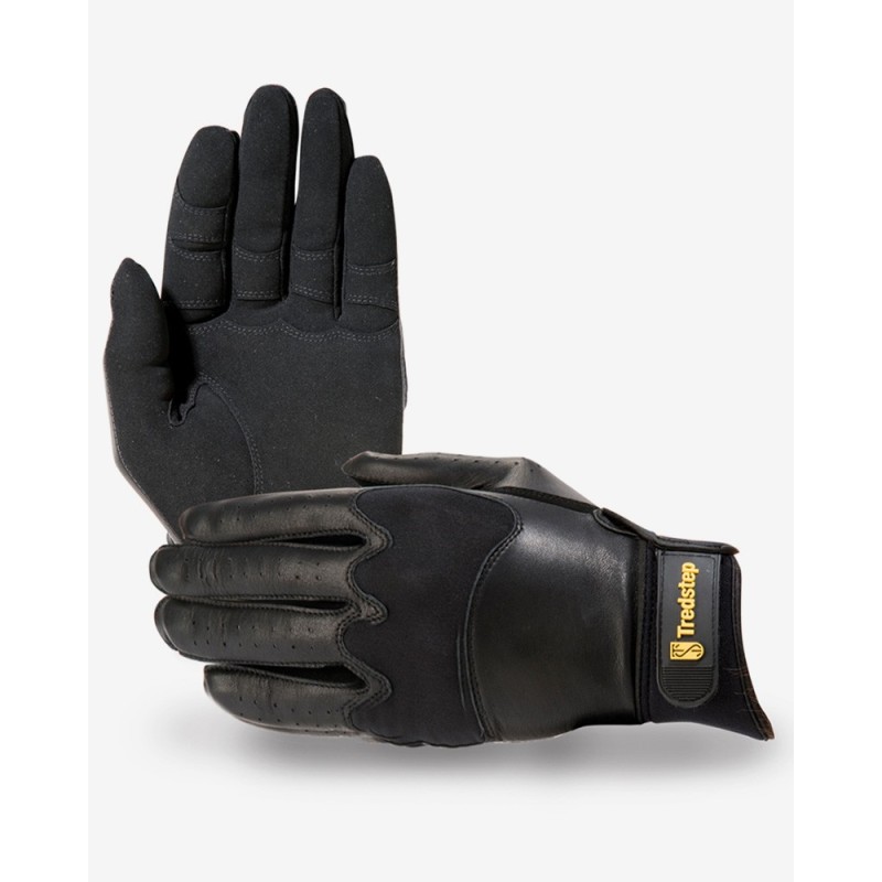 Gants d'équitation Mixte Unisexe Noir Jumper Pro - Tredstep Gants d'équitation Mixte Unisexe Noir Jumper Pro - Tredstep