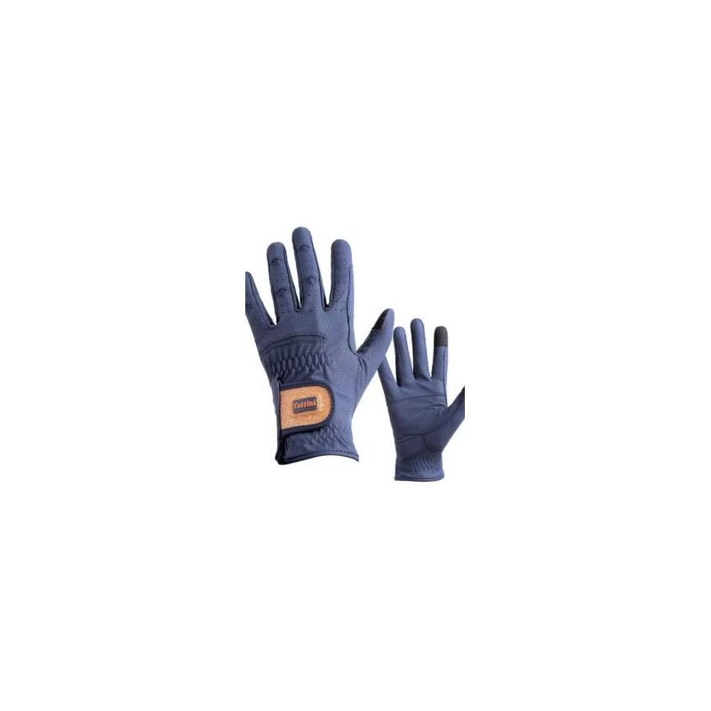 Gants d'équitation Bleu Tattini Lurex Or et Rose Gants d'équitation Bleu Tattini Lurex Or et Rose
