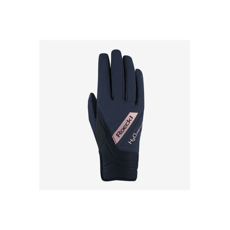 Roeckl - Gants - Paire de Gants Hiver Noir & Cuivre "Waregem" Unisexe Roeckl - Gants - Paire de Gants Hiver Noir & Cuivre "Waregem" Unisexe