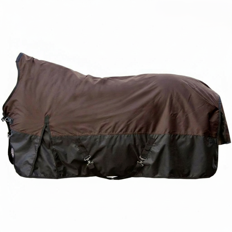 Couverture de box Extérieur 100g Highneck Orlando Marron/Marron foncé - HKM Couverture de box Extérieur 100g Highneck Orlando Marron/Marron foncé - HKM