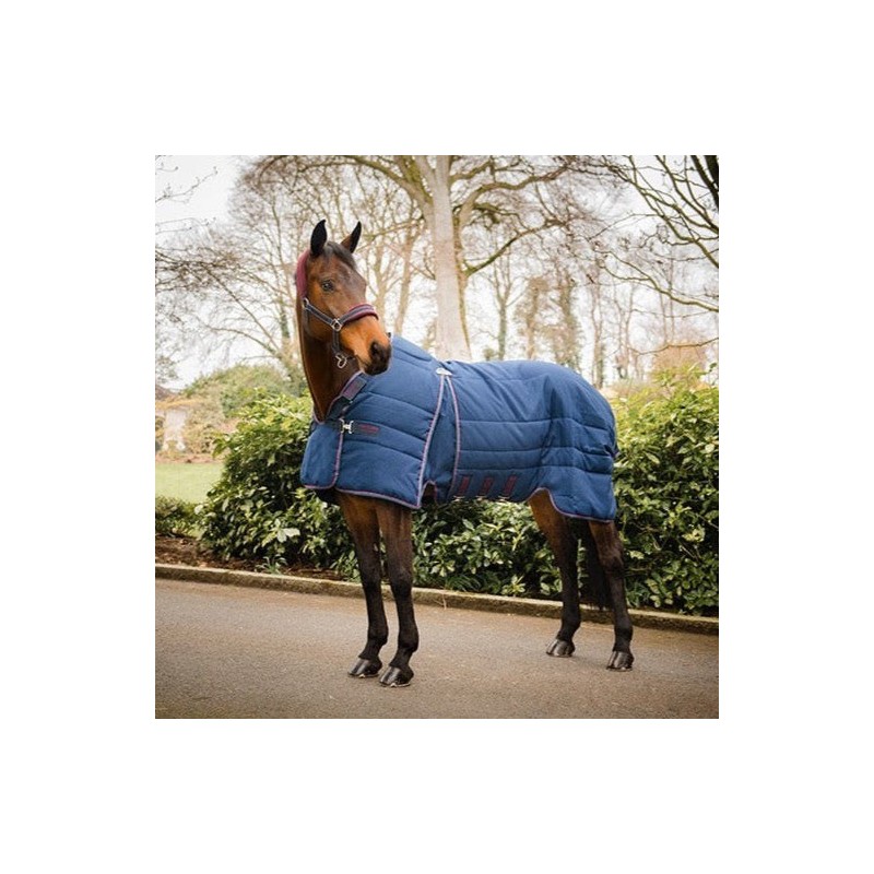 Couverture de box 200g Rambo Optimo Stable Rug Marine/Bordeaux - Horseware Couverture de box 200g Rambo Optimo Stable Rug Marine/Bordeaux - Horseware
