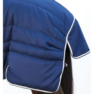 Couverture de box 400g/1000D Rambo Optimo Stable Rug Marine/Beige/Cyan - Horseware