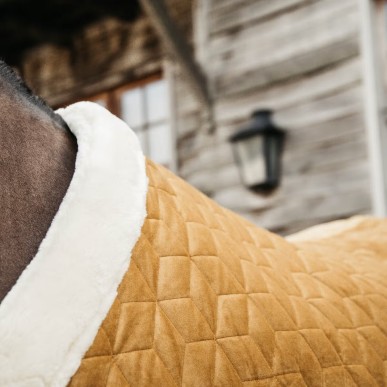 Couverture de box Show Rug Velvet 160g Moutarde - Kentucky