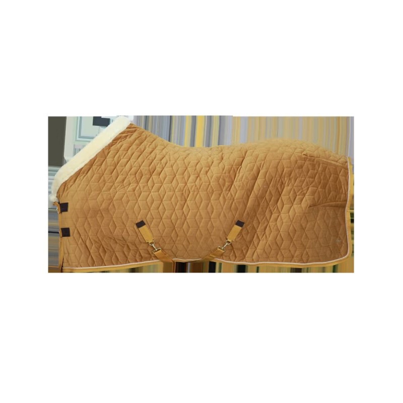 Couverture de box Show Rug Velvet 160g Moutarde - Kentucky Couverture de box Show Rug Velvet 160g Moutarde - Kentucky