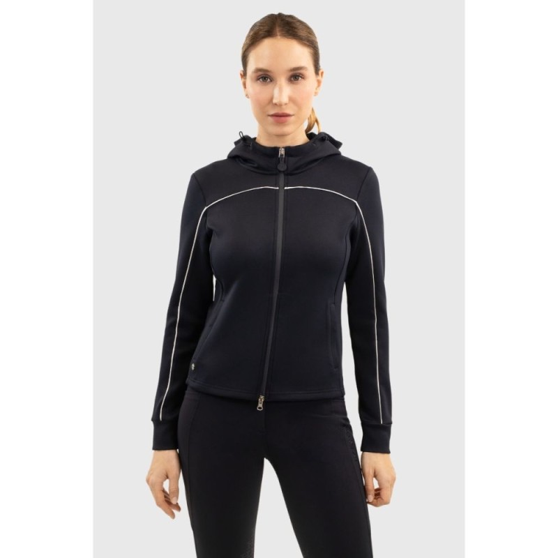 Sweat zippé à capuche Bryssea HARCOUR Marine Sweat zippé à capuche Bryssea HARCOUR Marine