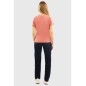 Tee-shirt col V Berenice Rose Aurore Femme - Harcour Tee-shirt col V Berenice Rose Aurore Femme - Harcour
