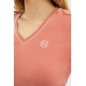 Tee-shirt col V Berenice Rose Aurore Femme - Harcour Tee-shirt col V Berenice Rose Aurore Femme - Harcour