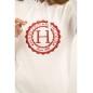 Sweat unisexe Harcour Sama Blanc Sweat unisexe Harcour Sama Blanc