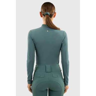 Polo technique Tess Femme HARCOUR Paon