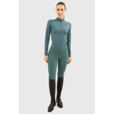 Polo technique Tess Femme HARCOUR Paon