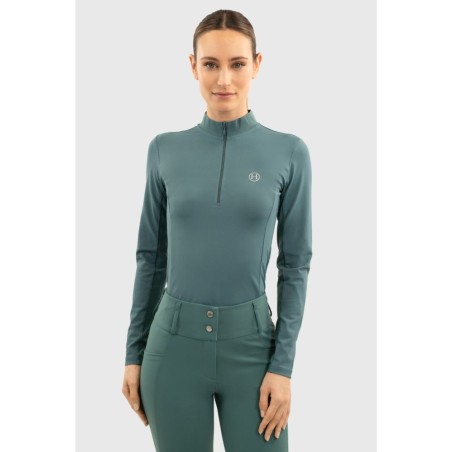 Polo technique Tess Femme HARCOUR Paon