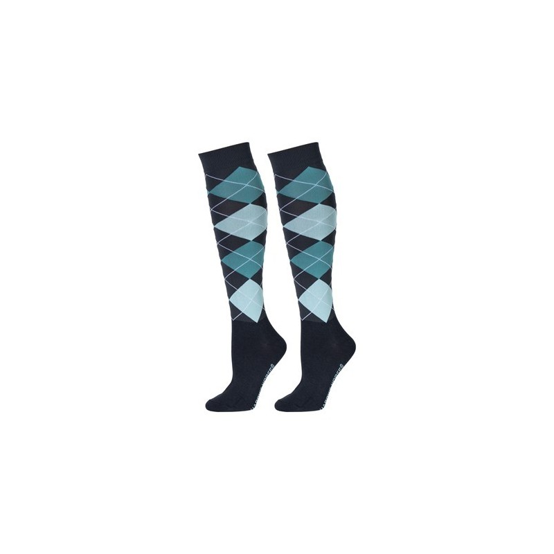 Chaussettes d'equitation Check Harry's horse Black sand