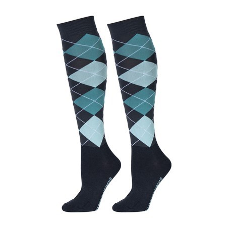Chaussettes d'equitation Check Harry's horse Black sand