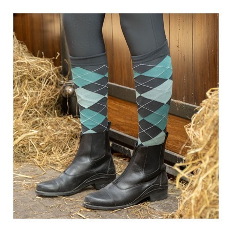 Chaussettes d'equitation Check Harry's horse Black sand