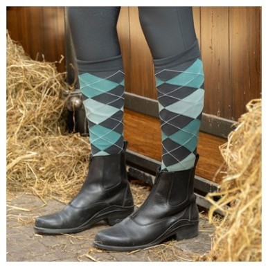 Chaussettes d'equitation Check Harry's horse Black sand