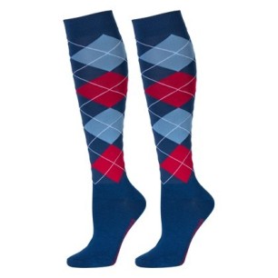 Chaussettes d'equitation Check Harry's horse moonlit ocean
