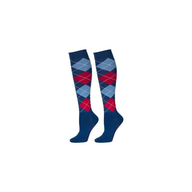Chaussettes d'equitation Check Harry's horse moonlit ocean