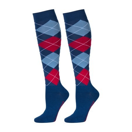 Chaussettes d'equitation Check Harry's horse moonlit ocean