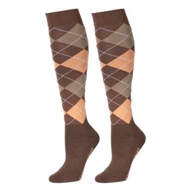Chaussettes d'equitation Check Harry's horse coffe quartz