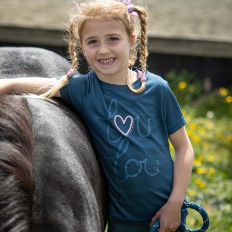 T-Shirt LouLou Bleu Pétrole Enfant - Harry's Horse