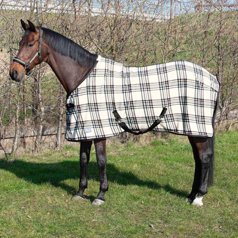 Couverture Polaire à carreaux Fleece Check - Harry's Horse