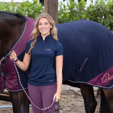 Couverture Polaire Harry's Horse Collection Denici Cavalli Maroon