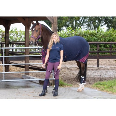 Couverture Polaire Harry's Horse Collection Denici Cavalli Maroon