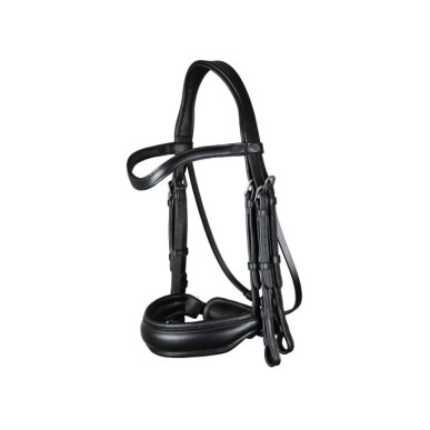 Dy'on - Bridons - Bridon muserolle combinée large noir