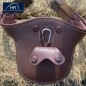 Sangle Bavette avec aiments HFI Evo cuir marron Sangle Bavette avec aiments HFI Evo cuir marron